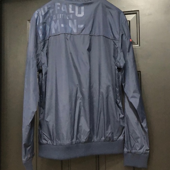 Men’s Buffalo Blue Windbreaker Jacket - Picture 4 of 4